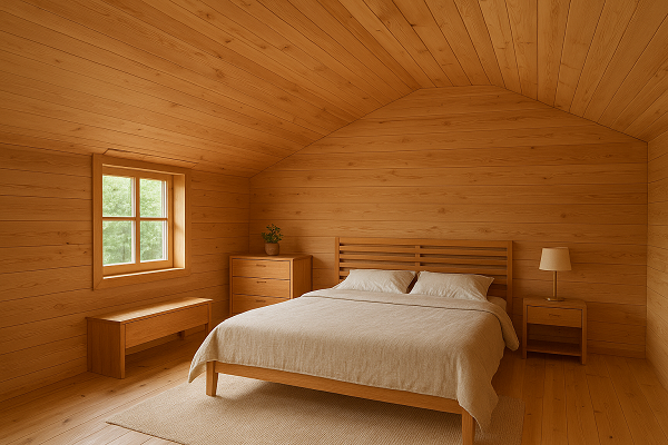 کاربرد چوب در دیوارپوش، سقف، کفپوش و کابینت در بازسازی منزل